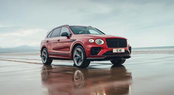 Colour , Rot Image type , In Bewegung Angle , Front 3/4 General , Leistung Current Models , Bentayga , Bentayga S Bentayga Model Page Tag , Bentayga S Model Page Tag 