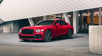 Colour , Rosso Image type , Statico Angle , 3/4 Anteriore General , Bentley Mulliner V8 Current Models , Flying Spur , Flying Spur 