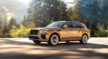 Colour , Bronze Colour , Gold Image type , Action Angle , Side/Profile Angle , Front 3/4 Craftsmanship Performance Lifestyle Corporate , Innovation Current Models , New Bentayga , Bentayga EWB 