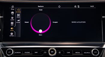 Bang & Olufsen BeoSonic interface in New Continental GT