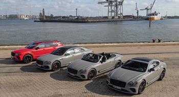 Colour , Silver/Grey Colour , Red Image type , Static Angle , Side/Profile Angle , Front 3/4 Craftsmanship Performance Corporate , Innovation Corporate , Company Current Models , New Flying Spur , Flying Spur Current Models , Continental GT Convertible Current Models , Continental GT Current Models , New Bentayga 