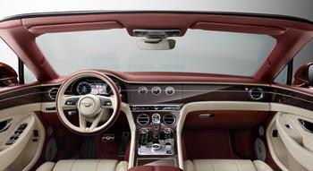 Factory area , Leather Colour , Red Image type , Studio Angle , Interior Continental , MY 2019 , Continental GT Convertible Current Models , Continental GT Convertible , Continental GT Convertible 