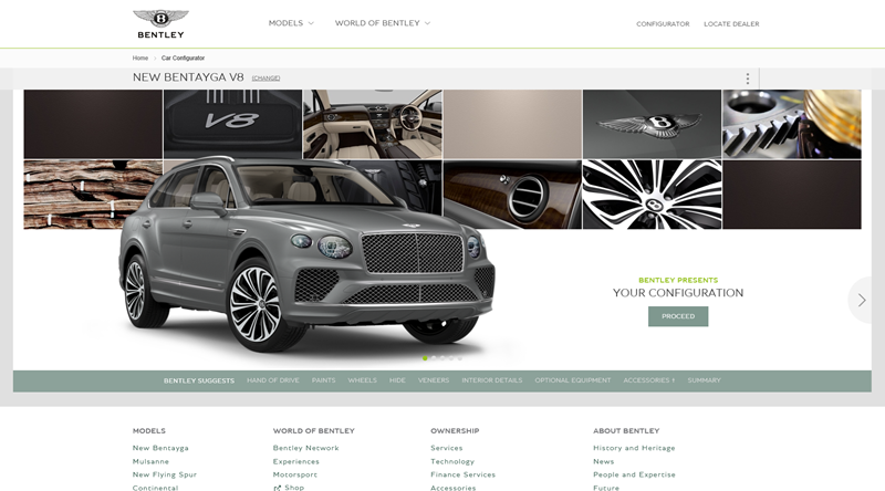 New Model Configurator Offers 10 Billion Combinations Bentley Media