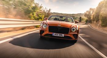 Colour , Orange Image type , Action Angle , Front Performance Current Models , Continental GT Convertible , Continental GT Speed Convertible Current Models , Continental GT Convertible 