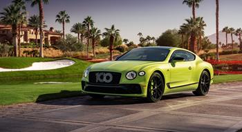 Continental , MY 2019 , Continental GT Colour , Green Image type , Static Angle , Front 3/4 Toy Box , Pikes Peak Continental GT Mulliner Current Models , Continental GT , Continental GT 