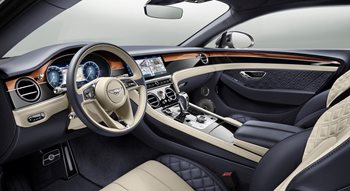Interior of the new Bentley Continental GT
