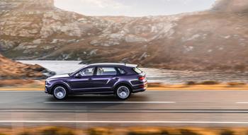 Colour , Purple Image type , Action Angle , Side/Profile General , Innovation General , Craftsmanship Current Models , Bentayga , Bentayga EWB Bentayga EWB Model Page Tag 