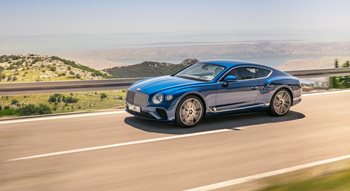 new, continental GT, blue, car